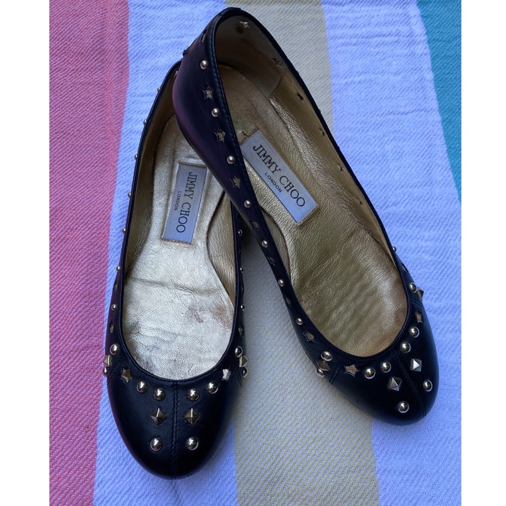 Jimmy Choo Stars and Studs Flats